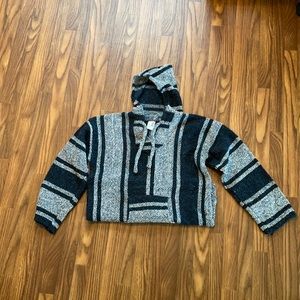 Navy Authentic Serape Hoodie